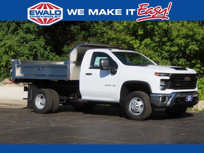 2025 Chevrolet Silverado 3500HD Work Truck MONROE 9' MTE D-SERIES, STAINLESS STEEL, 3-4 YARD