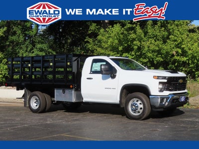 2025 Chevrolet Silverado 3500HD Work Truck MONROE 12'6" MTE P-SERIES, WOOD FLOOR BODY, TRADES