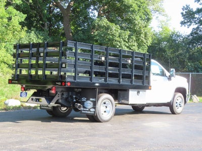 2025 Chevrolet Silverado 3500HD Work Truck MONROE 12'6" MTE P-SERIES, WOOD FLOOR BODY, TRADES