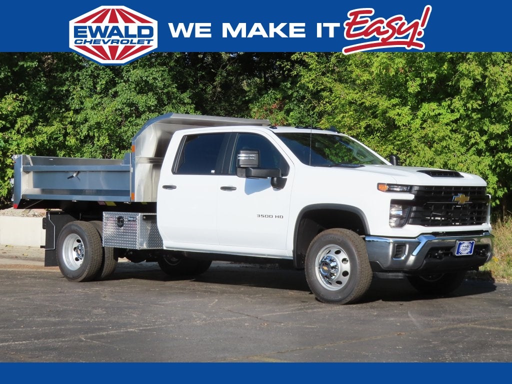 2025 Chevrolet Silverado 3500HD Work Truck MONROE 9' MTE D-SERIES, STAINLESS STEEL, 3-4 YARD